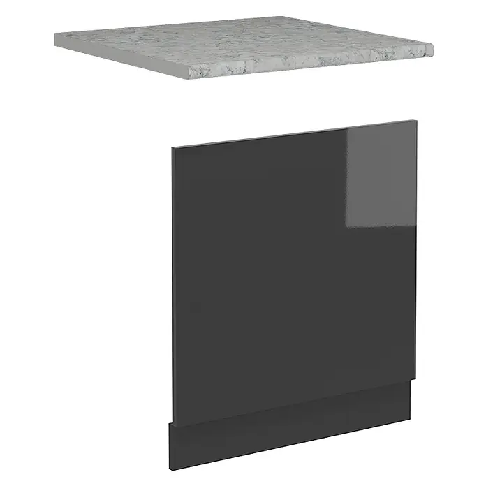 Vicco Frontblende R-Line, Anthrazit Hochglanz, 60 cm - 