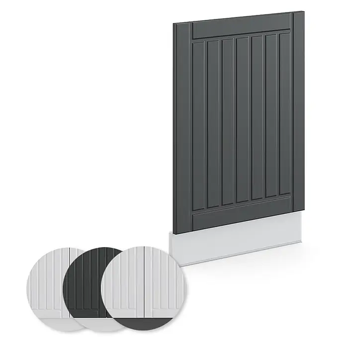 Vicco Frontblende Fame-Line, Anthrazit Landhaus, 45 cm - 