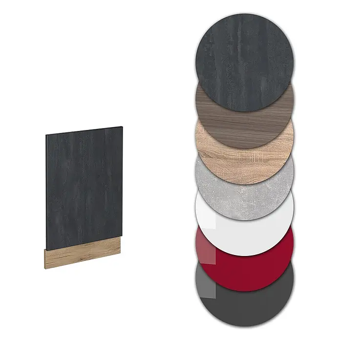 Vicco Frontblende R-Line, Schwarz Beton, 45 cm - 
