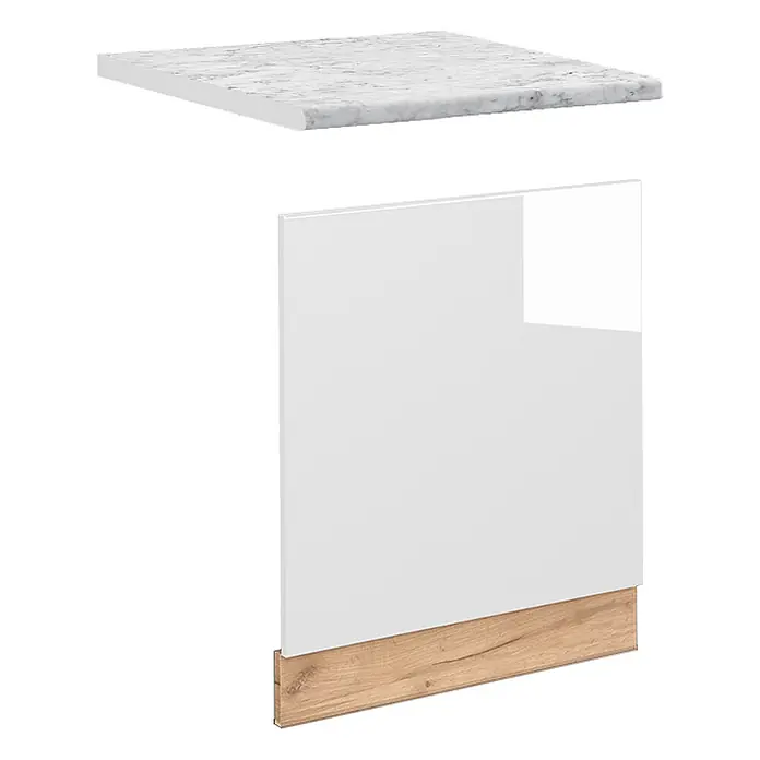 Vicco Frontblende Fame-Line, Weiß Hochglanz, 60 cm - 