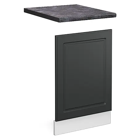 Vicco Frontblende R-Line, Anthrazit Landhaus, 45 cm