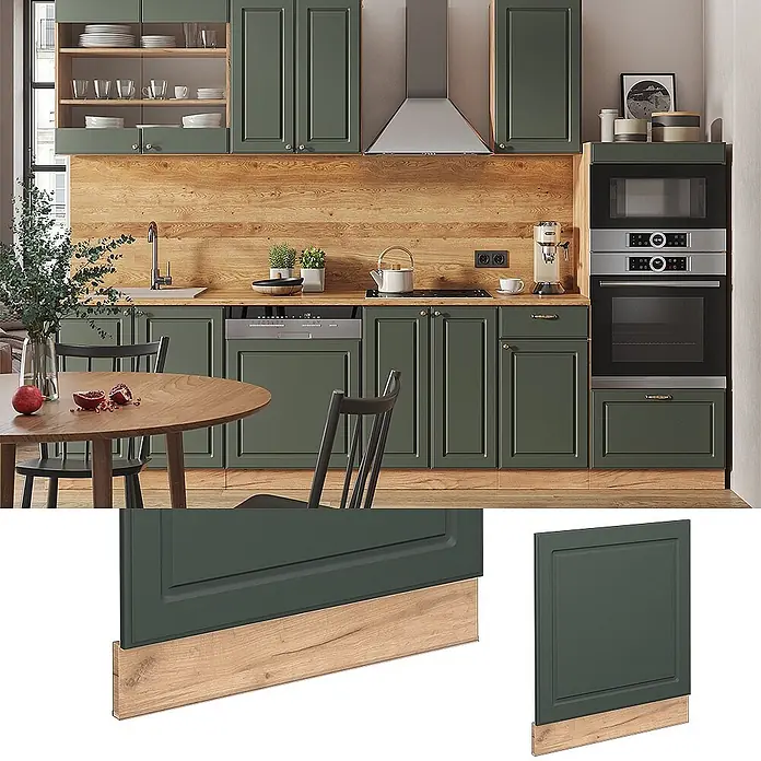 Vicco Frontblende Fame-Line, Grün-Gold Landhaus, 60 cm - 