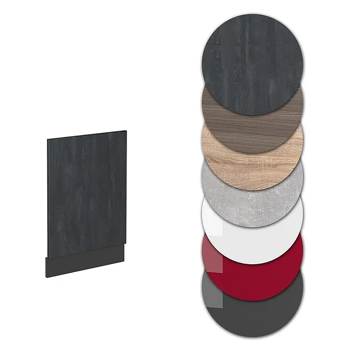 Vicco Frontblende R-Line, Schwarz Beton, 45 cm - 