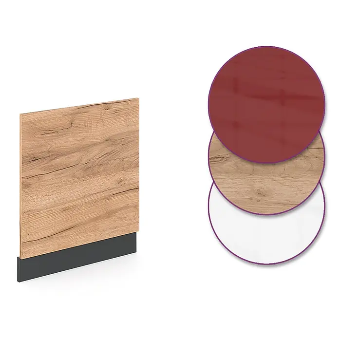 Vicco Frontblende R-Line, Goldkraft Eiche, 60 cm - 