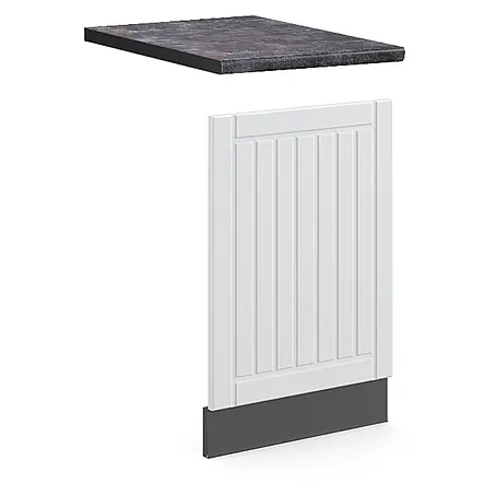 Vicco Frontblende Fame-Line, Weiß Landhaus, 45 cm