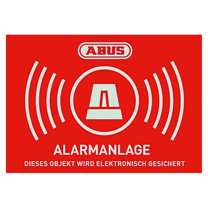 Akachafactory Sticker Laptop Auto Motorfiets Scooter Alarm Systeem Rood