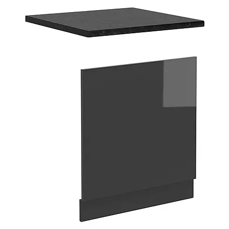Vicco Frontblende R-Line, Anthrazit Hochglanz, 60 cm