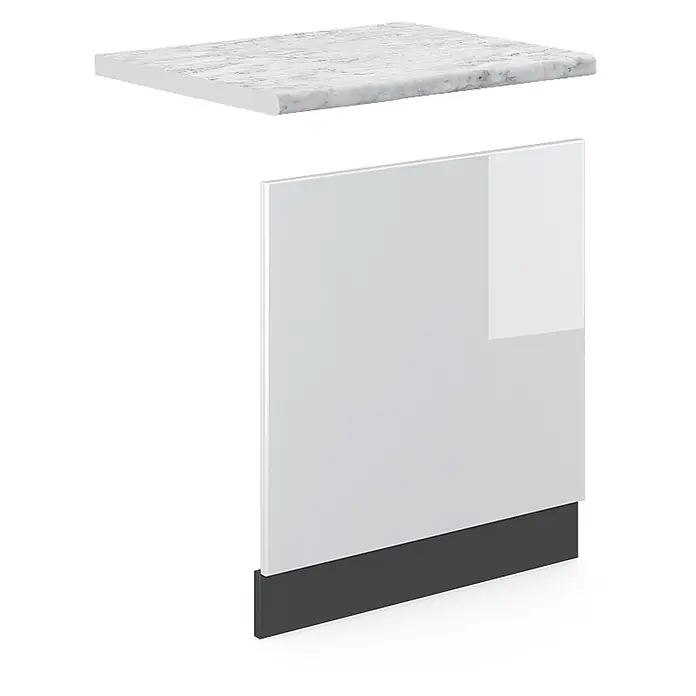 Vicco Frontblende R-Line, Weiß Hochglanz, 60 cm - 