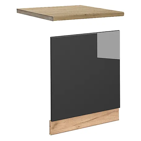 Vicco Frontblende Fame-Line, Anthrazit Hochglanz, 60 cm