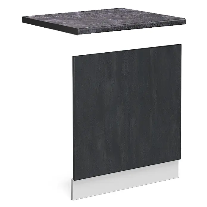 Vicco Frontblende R-Line, Schwarz Beton, 60 cm - 