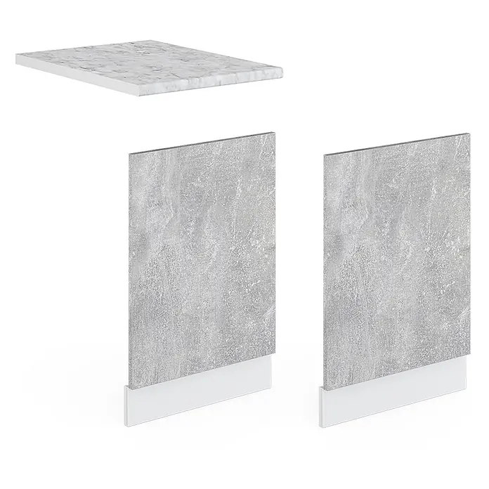 Vicco Frontblende R-Line, Beton, 45 cm - 