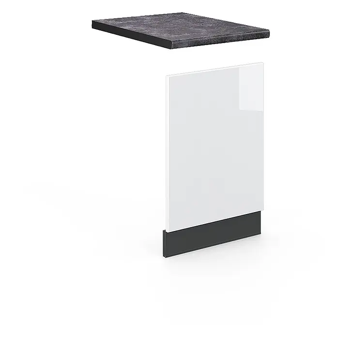 Frontblende Fame-Line 45 cm Weiß Hochglanz Art.-Nr. 46229 - 