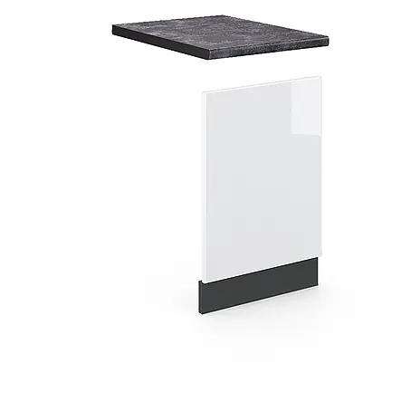 Frontblende Fame-Line 45 cm Weiß Hochglanz Art.-Nr. 46229