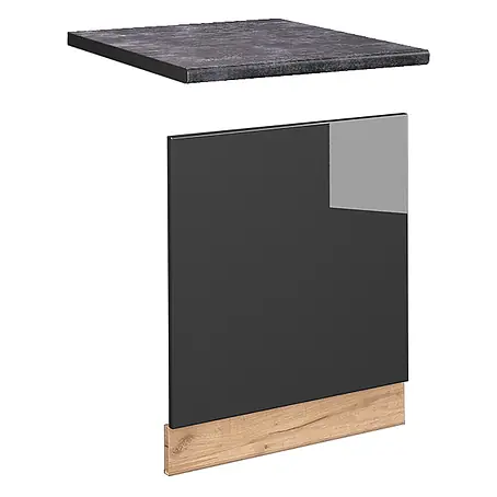 Vicco Frontblende Fame-Line, Anthrazit Hochglanz, 60 cm