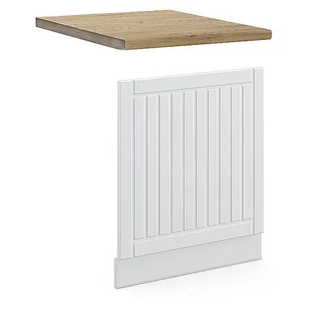 Vicco Frontblende Fame-Line, Weiß Landhaus, 60 cm
