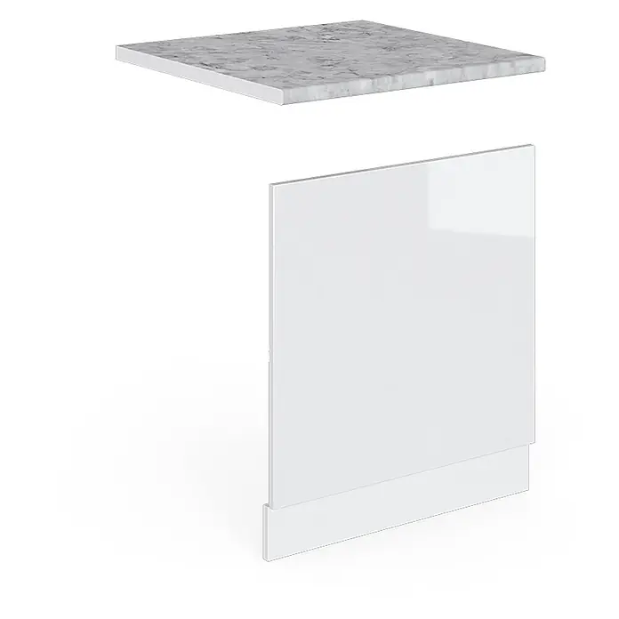 Vicco Frontblende R-Line, Weiß Hochglanz, 60 cm - 
