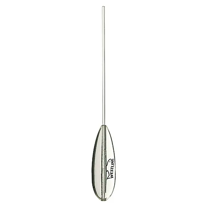 Westline Sbirolino - Transparent, 15 g, Langsam sinkend - Ein schlanker, transparenter Westline-Schwimmer mit einer feinen Metallspitze, ideal für präzises Angeln und leichte Köderpräsentation.