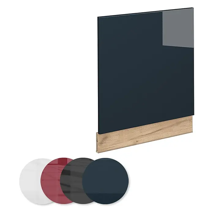 Vicco Frontblende Fame-Line, Dunkelblau Hochglanz, 60 cm - 