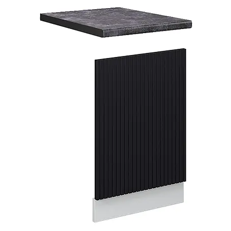 Frontblende Fame-Line 45 cm Schwarz gestreift Art.-Nr. 50947