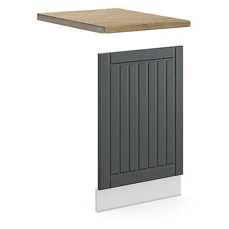Vicco Frontblende Fame-Line, Anthrazit Landhaus, 45 cm