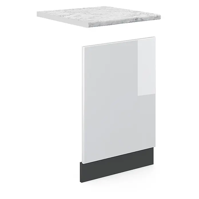 Vicco Frontblende R-Line, Weiß Hochglanz, 45 cm - 