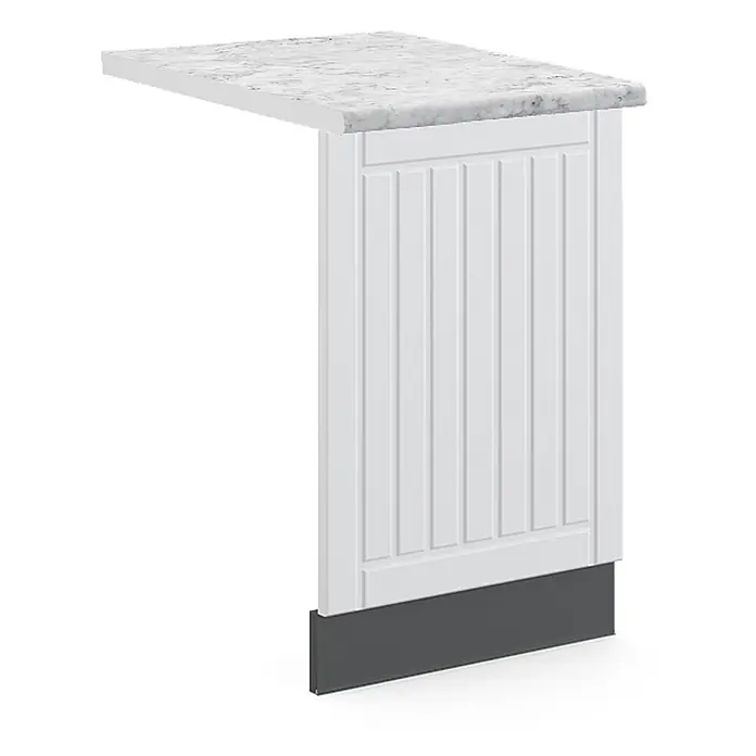 Frontblende Fame-Line 45 cm Weiß Landhaus Art.-Nr. 46769 - 