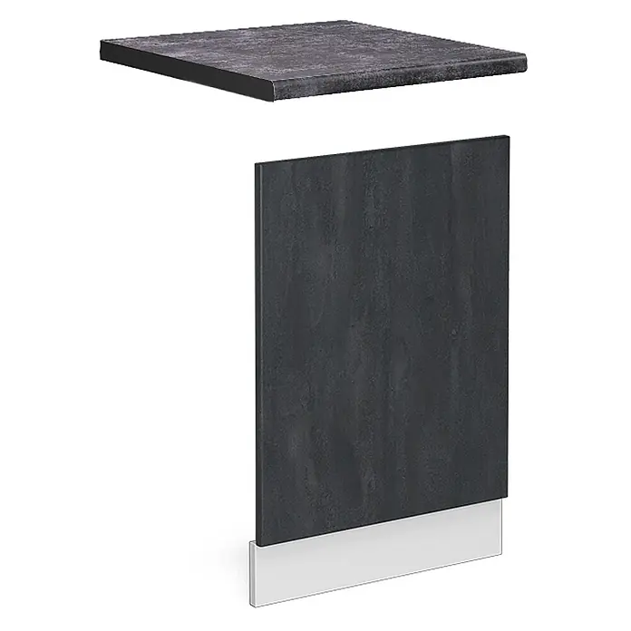 Vicco Frontblende R-Line, Schwarz Beton, 45 cm - 