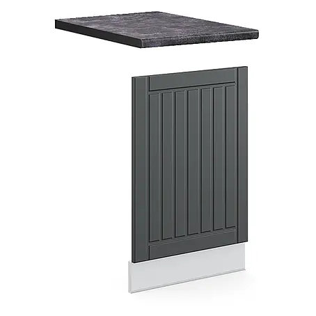 Vicco Frontblende Fame-Line, Anthrazit Landhaus, 45 cm
