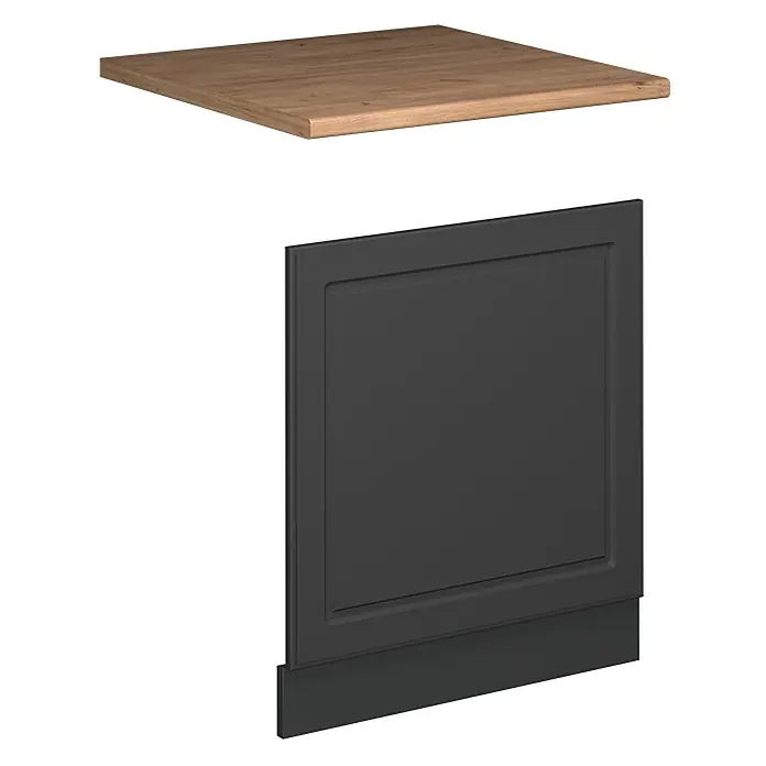 Vicco Frontblende Fame-Line, Anthrazit-Gold Landhaus/Anthrazit, 60 cm - 