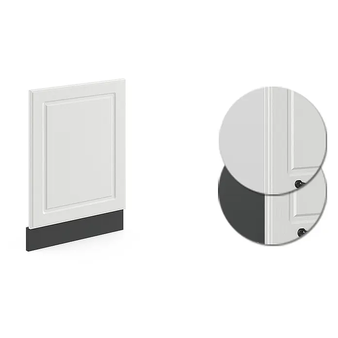 Vicco Frontblende R-Line, Weiß Landhaus, 45 cm - 