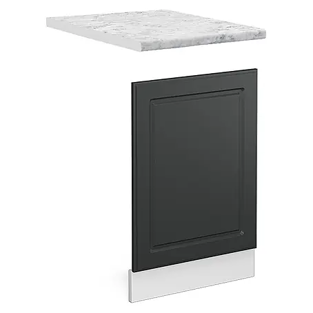 Vicco Frontblende R-Line, Anthrazit Landhaus, 45 cm