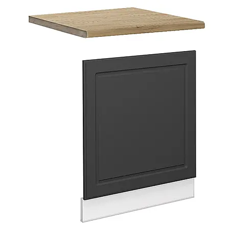 Vicco Frontblende Fame-Line, Anthrazit-Gold, 60 cm