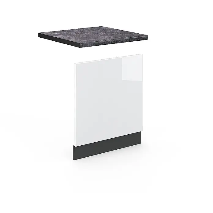 Frontblende Fame-Line 60 cm Weiß Hochglanz Art.-Nr. 45795 - 