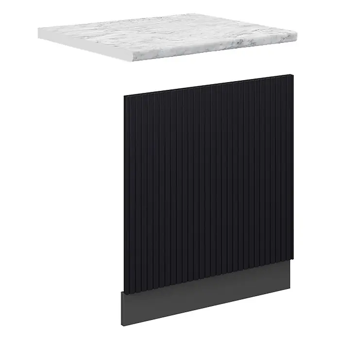 Vicco Frontblende Fame-Line, Schwarz gestreift, 60 cm - 