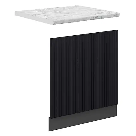 Vicco Frontblende Fame-Line, Schwarz gestreift, 60 cm
