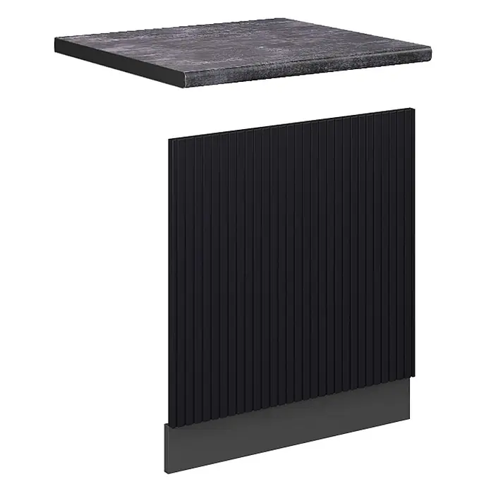 Vicco Frontblende Fame-Line, Schwarz gestreift, 60 cm - 