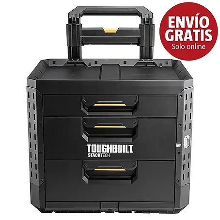 ToughBuilt StackTech Caja profesional con ruedas