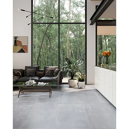 Feinsteinzeugfliese SOUL GREY – 60 x 120 cm, Betonoptik, Mat