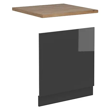 Vicco Frontblende R-Line, Anthrazit Hochglanz, 60 cm