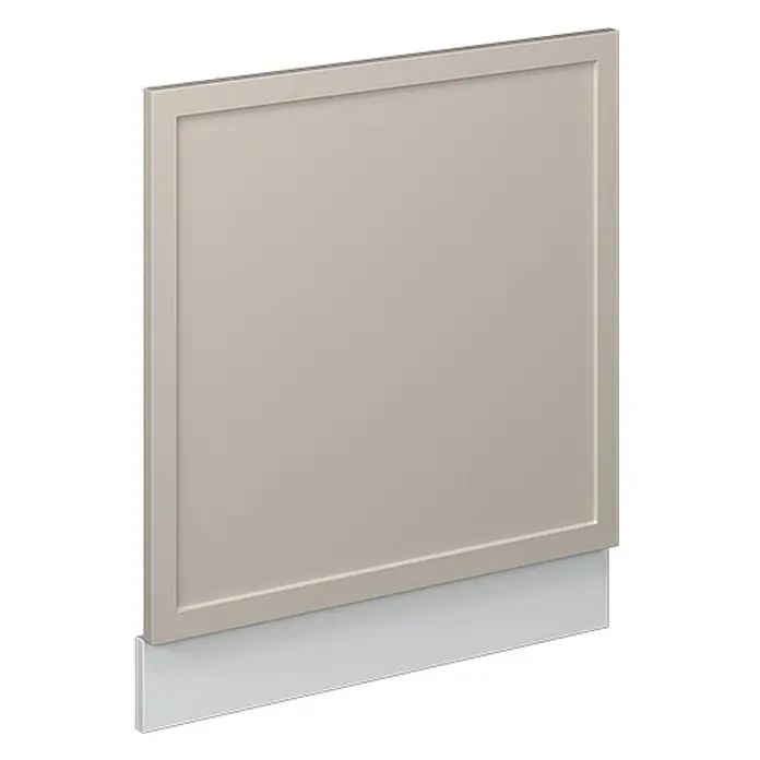 Vicco Frontblende Fame-Line, GrauBeige, 60 cm -  - Hellbeiges gerahmtes Schrank-Endpaneel mit grauem Sockel.