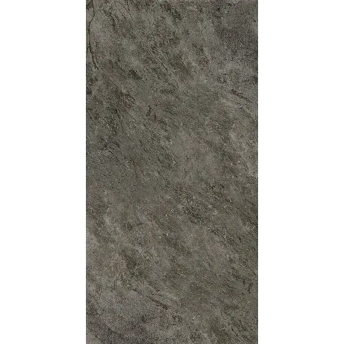 Feinsteinzeugfliese ANETO STONE – 60 x 120 cm, Steinoptik, Mat -  - Dunkelgraue texturierte Oberfläche mit subtilen steinartigen Variationen.