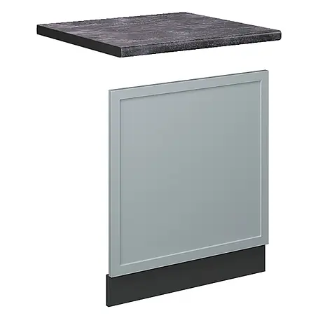 Vicco Frontblende Fame-Line, Hellblau-grau, 60 cm