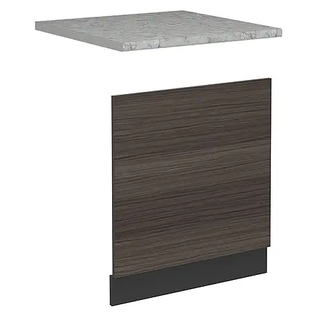 Vicco Frontblende R-Line, Edelgrau, 60 cm