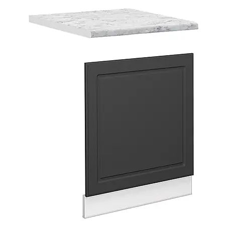 Vicco Frontblende Fame-Line, Anthrazit-Gold, 60 cm