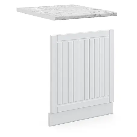Vicco Frontblende Fame-Line, Weiß Landhaus, 60 cm
