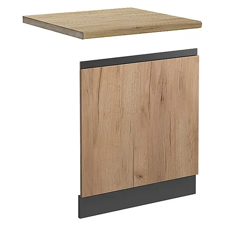 Vicco Frontblende R-Line, Goldkraft Eiche, 60 cm