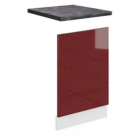 Vicco Frontblende R-Line, Rot Hochglanz, 45 cm