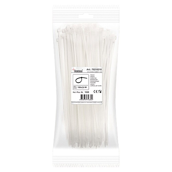 Bridas para cables (Transparente, 160 x 2,5 mm, 100 uds.)