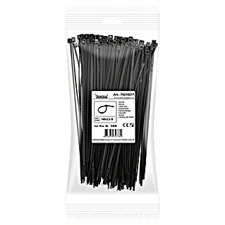 Profi Depot Kabelbinders (Zwart, 160 x 2,5 mm, 100 st.)