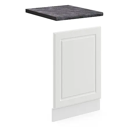 Vicco Frontblende R-Line, Weiß Landhaus, 45 cm